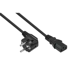 Power cable Alcasa SK0130-S005, 0.5 m, A05VV-F, Power plug E+F to IEC C13, 250 V 10 A