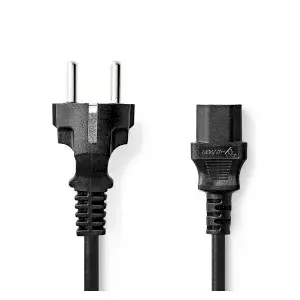 Power cable Nedis CEGL10030BK20 — CEE7/7 to C13 coupler, 2 m, 250 V, black