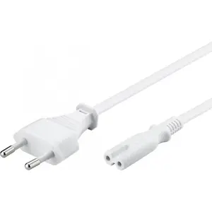 Power Cable MANHATTAN C7 'figure-8' 1.8m white (MPN 354509)
