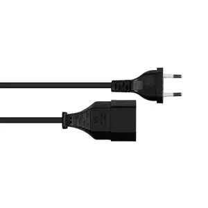 Power cable Alcasa P0300-S010, 1 m, H03VVH2-F2, Power plug type C