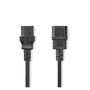 Power cable Nedis CEGL10500BK30 — 2 m, C14 coupler to C13 coupler, 250 V