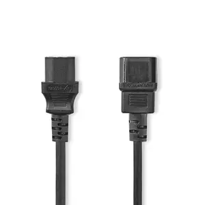Power cable Nedis CEGL10500BK20 — C14 to C13 coupler, 2 m, 250 V, black