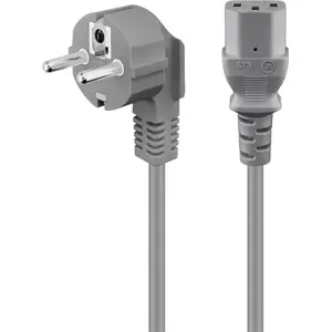Barošanas kabelis GOOBAY 50076 — CEE7/7 uz IEC C13, H05VV-F3G, 2 m, 250 V