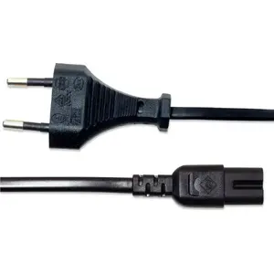 Power cable MANHATTAN 0.5 m Euro C7 to IEC 1.0 A black — audio figure-8 lead