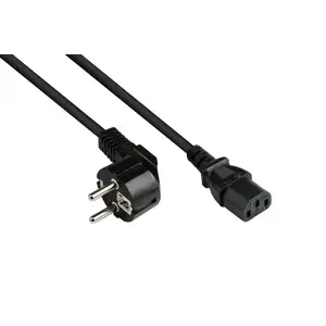 Barošanas kabelis Alcasa P0130-S075 — 7,5 m, kontakts E+F uz C13 ligzdu, 250 V