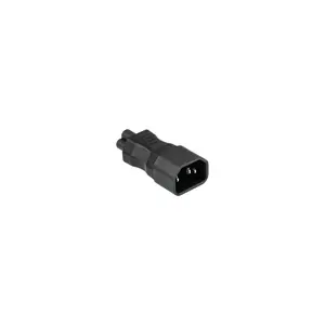 Power cable gender changer Alcasa SKA-1405S — C14 (male) to C5 (female), black