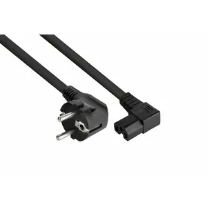 Кабель питания Alcasa 0,5 м — вилка E/F на IEC C15, H07RN-F3G, 250 В 10 А