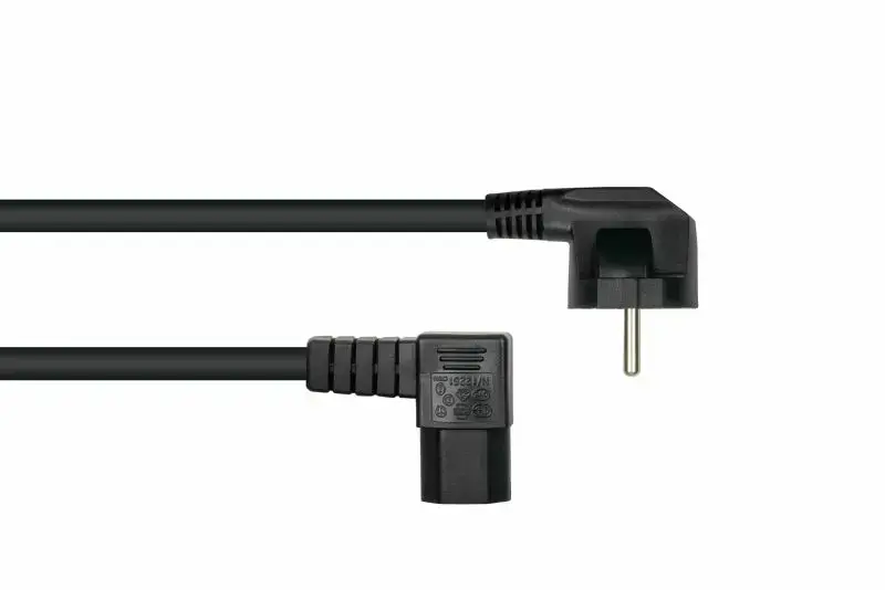 Alcasa power cable E+F to IEC C15 0.5 m Photo 2