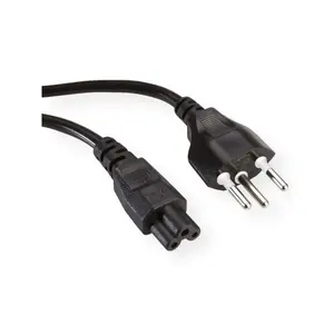 Power cable VALUE 19.07.2097, mains lead CEE 7/7 compatible, 1.8 m, 250 V, black