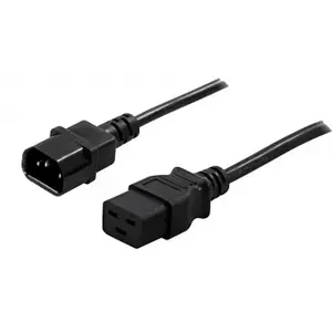 Силовой кабель NATEC PowerWalker 91010040 — C14 (розетка) к C19 (розетка), 10 A, чёрный