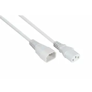 Сетевой кабель Alcasa SK1430-W030 белый 3 м — IEC C14 на IEC C13, H05VV-F3G, 250 В 10 А