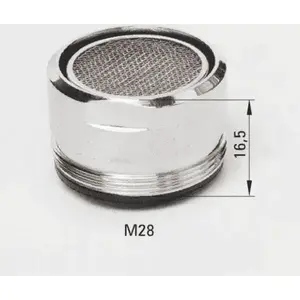 Aerator for bath faucet deante M28 external thread, chrome finish (XDW00PCZ2)