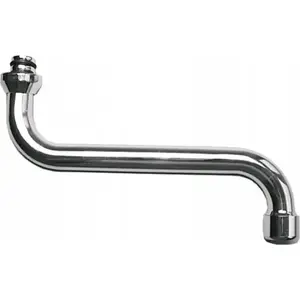 Jaucējkrāna iztecētājs INVENA BA-01-200-L — hroma, 18×200 mm