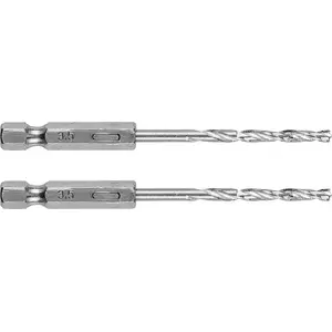 Drill bit set GRAPHITE hex shank for metal, 3.5 mm, 2 pcs
