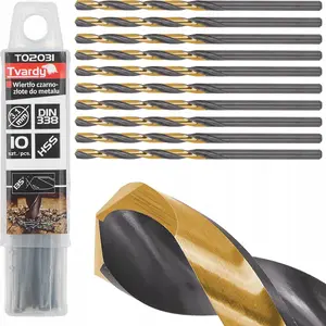 Drill bit Tvardy HSS for metal 3.10 mm black-gold finish