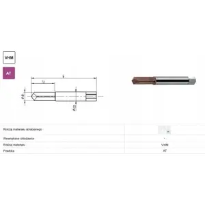 Drill bit FANAR WIERTLO WDG FI 4,20 M 5 VHM TIALN – solid carbide, 4.20 mm