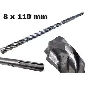 Drill Bit AWTools SDS Plus 8 x 110 mm, QUADRO XTREME BLACK LINE
