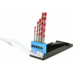 Drill Bit Set GEKO G38251 — 5-piece universal set, sizes 4 mm to 10 mm