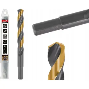 Drill bit Tvardy HSS for metal, black-gold coated, 16.00 mm (T02160)
