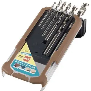 Wiertļu komplekts Wolfcraft professional WF7120000 — kokam 3–10 mm, 6 gab.