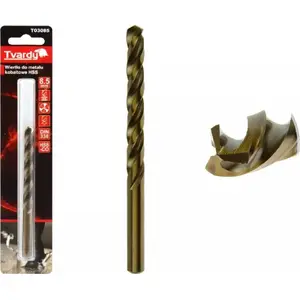 Drill Bit GEKO T03085 HSS M35 Cobalt for Metal 8.5 mm