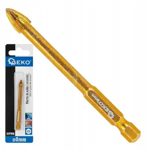 Drill bit for glass and ceramics GEKO HEX 8 mm