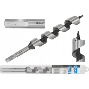 Drill bit for wood GEKO G37372 — spiral auger 26 x 230 mm, pack quantity 25/50