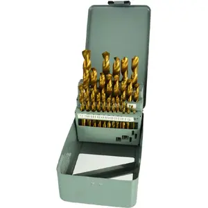 Drill bit set GEKO G38235 HSS cylindrical bits assortment 1.5–13 mm (multiple sizes)