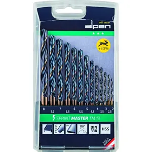 Drill bit ALPEN Sprint Master TM 13 2–8x 0,5 — solid carbide, tapered shank