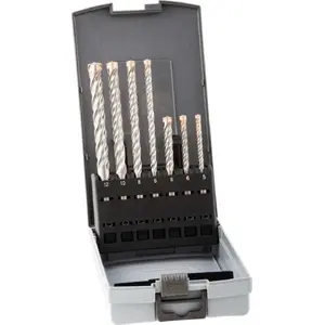 Drill bit set ALPEN FORCE X KP7 SDS+ — professional SDS+ masonry bits, set by ALPEN