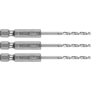 Drill bit set GRAPHITE 2.0 mm hex shank for metal, 3 pcs