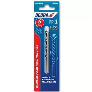 Drill bits Dedra WM02557 — 2.5 mm x 57 mm, set of 2, for metal