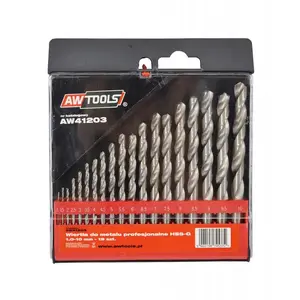 Drill bit set AWTools AW41203 — 19-piece pack, total weight 550 g