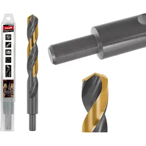 Drill bit for metal Tvardy HSS 20.00 mm – black-gold, ground shank