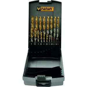 Drill bit set FANAR WIERTLA ZESTAW NWKA FI 1.00–10.00 mm 24 pcs HSSE TiN INOX