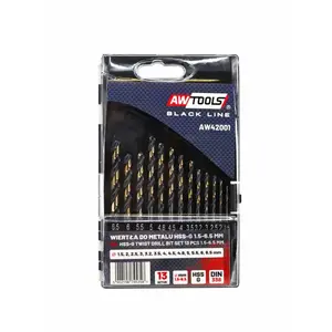 Drill bit set AWTools AW42001 — 13 pieces, pack weight 120 g