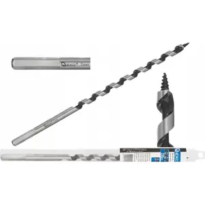 Drill bit GEKO twist wood auger 8×230 mm spiral shank for wood