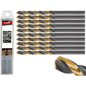 Drill bit for metal Tvardy HSS 6.50 mm, black-gold finish