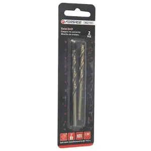 Drill bit for metal Forsage 4.5 mm HSS, 2 pieces