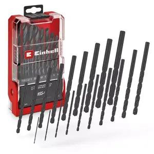 Urbu komplekts metālam EINHELL 19 gab. HSS-R Black
