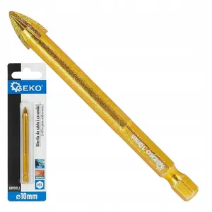 Drill bit for glass and ceramics GEKO 10 mm HEX shank