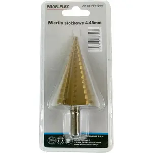 Step Drill Bit Silver 4–45 mm model 11301