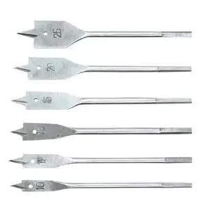 Drill Bit Set Top Tools 60H860 for Wood, hex shank paddle bits 10,12,16,18,20,25 mm