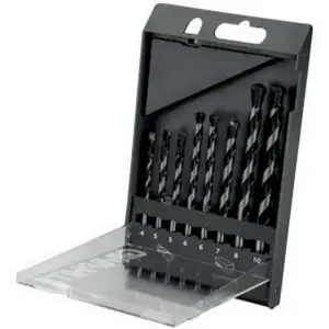 Drill bit set GRAPHITE 57H351 — cylindrical bits assortment 4,5,6,7,8,10 mm
