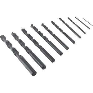 Drill Bit Set Irwin HSS-R DIN 338 for Metal, 10 pcs (1–10 mm) in Case