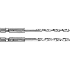 Drill Bit set GRAPHITE Hex shank for metal 4.0 mm, 2 pcs