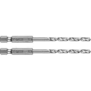 Drill bit set GRAPHITE Hex 4.2 mm for metal, 2 pcs