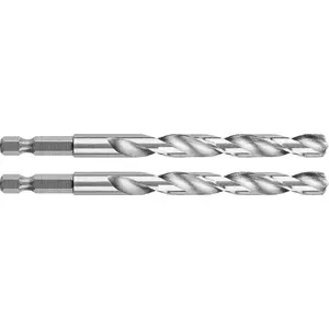 Drill bit set GRAPHITE Hex 7.5 mm for metal, 2 pieces