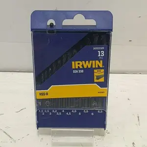 Drill Bit Set Irwin HSS-R DIN338 – 13 pcs 1.5–6.5 mm in case