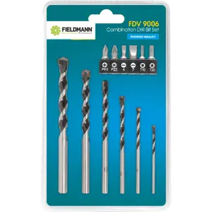 Drill bit set Fieldmann FDV 9006 — masonry bits, 12 pcs